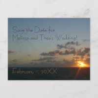 Sunrise over San Juan Save the Date Postcard