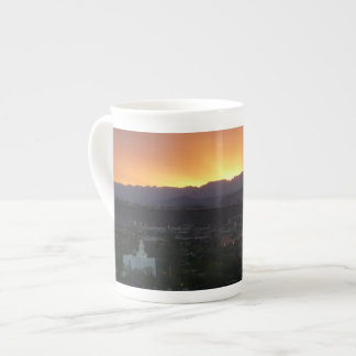 Sunrise over St. George Utah Landscape Bone China Mug