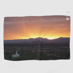 Sunrise over St. George Utah Landscape Golf Towel