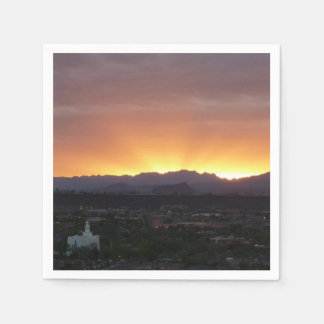 Sunrise over St. George Utah Landscape Napkin