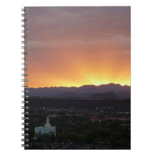 Sunrise over St. George Utah Landscape Spiral Notebook