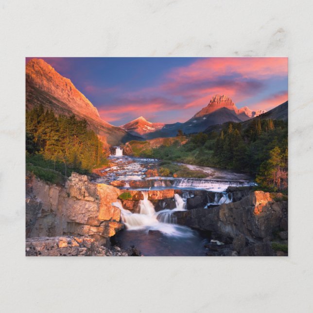 Sunrise over Swiftcurrent Creek Postcard (Front)