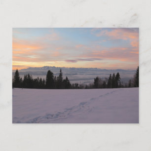 Sunrise over Tatras Postcard
