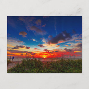 Sunrise Over the Atlantic Ocean, Fort Pierce, FL Postcard