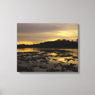 Sunrise over the Maumme river Canvas Print