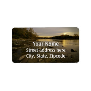 Sunrise over the Maumme river Label
