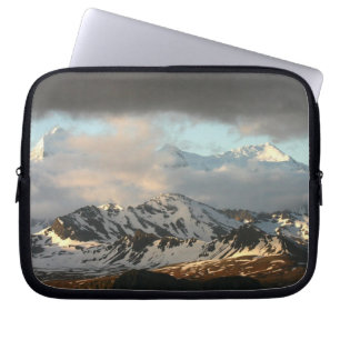 Sunrise over the mountain ranges on South 2 Laptop Sleeve