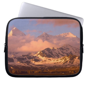 Sunrise over the mountain ranges on South Laptop Sleeve