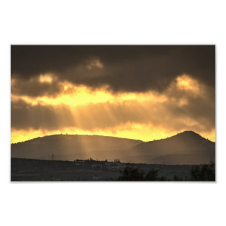 Sunrise over the mountains, Cyprus (2915) Photo Print