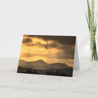 Sunrise over the mountains, Cyprus (2945)  Card