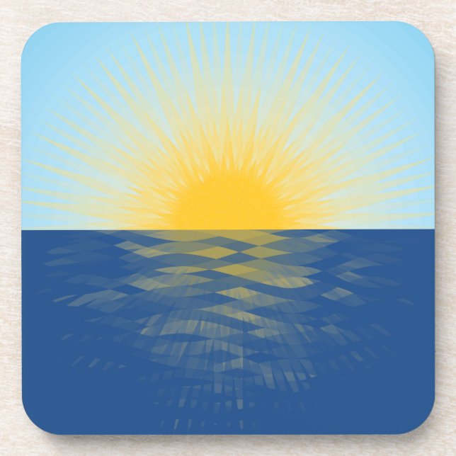 Sunrise over the Ocean New Beginnings Coaster (Front)