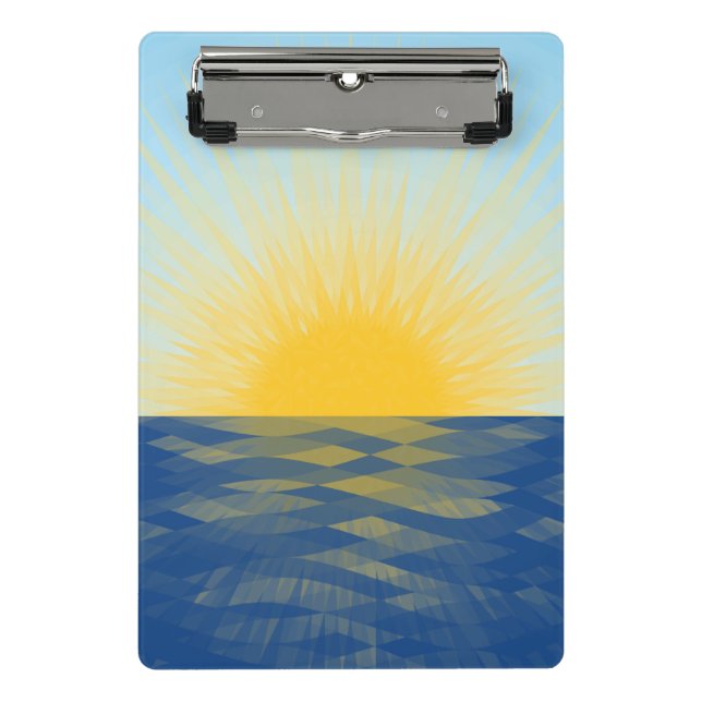 Sunrise over the Ocean New Beginnings Mini Clipboard (Front)