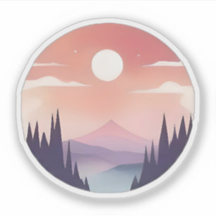 Sunrise Over the Pink Peaks