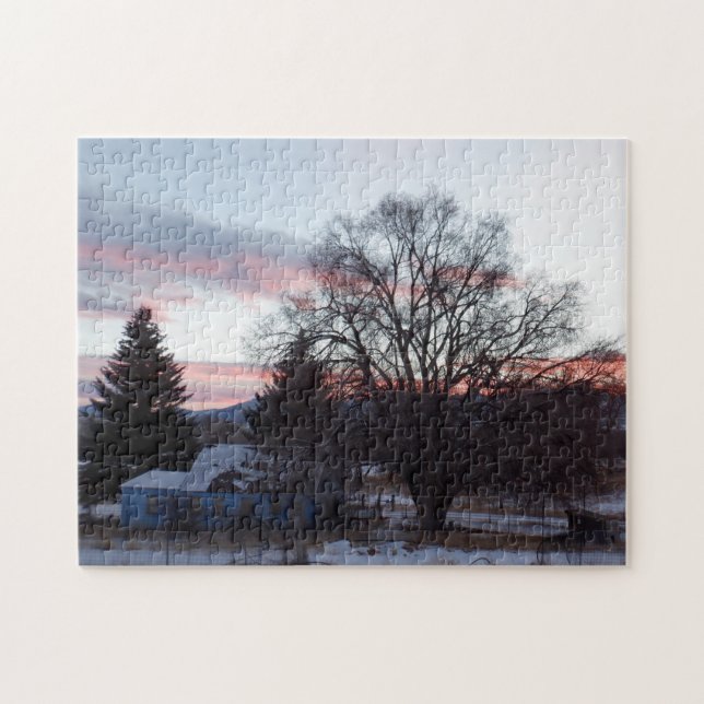 Sunrise over the Ranch House Jigsaw Puzzle (Horizontal)