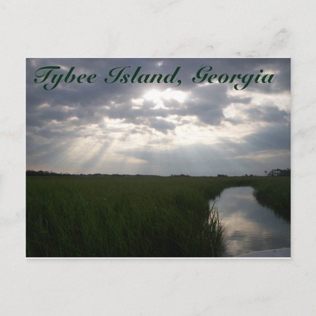 Sunrise over the Salt Marsh | Tybee Island, GA Postcard (Front)