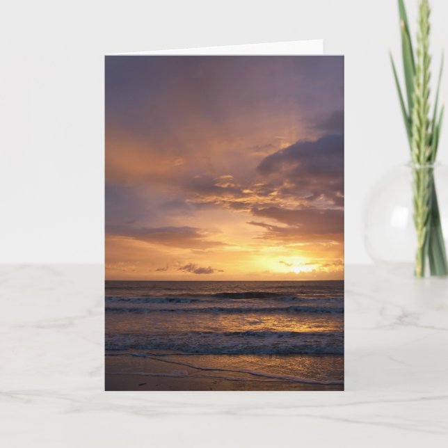 Sunrise over the sea card (Front)
