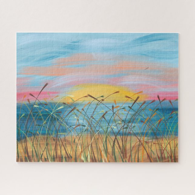 Sunrise Over the Water Puzzle (Horizontal)