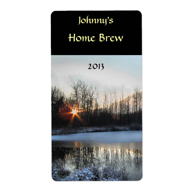 Sunrise Pond Beer Label (Front)