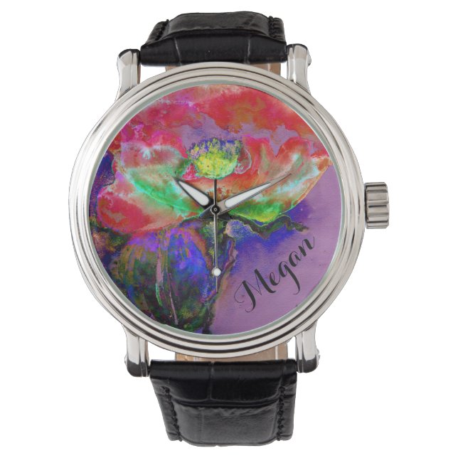 Sunrise Poppy monogram Watch (Front)