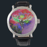 Sunrise Poppy Watch<br><div class="desc">watercolor</div>