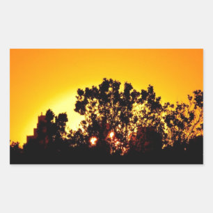 Sunrise Rectangular Sticker