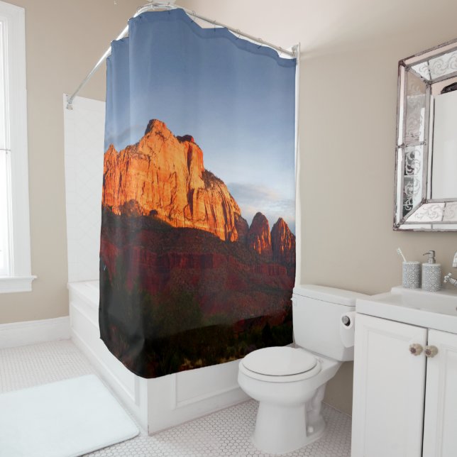 Sunrise, Red Rocks Utah Shower Curtain (In Situ)