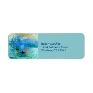 Sunrise Return Address Labels