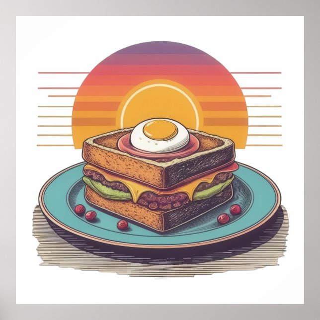 Sunrise Sandwich Delight Poster (Front)