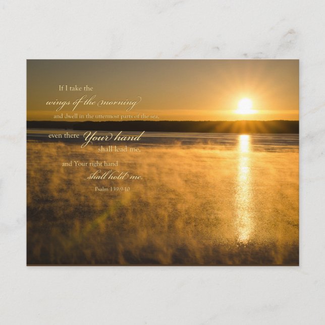 Sunrise Scripture Postcard: Psalm 139 Postcard (Front)