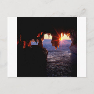 Sunrise Sea Caves Apostle Islands Wisconsin Postcard