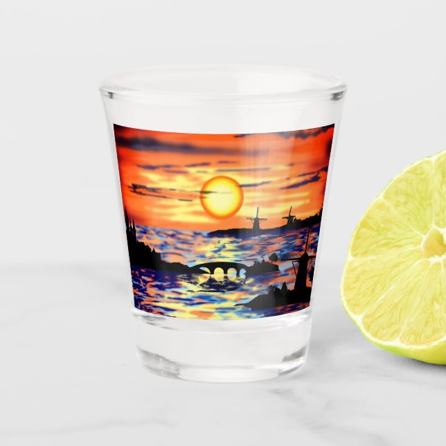Sunrise Shot Glass (Front)