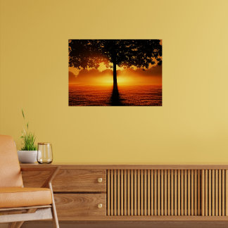 Sunrise Silhouette Poster