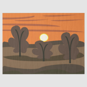 Sunrise Sky Scenic Landscape Tissue Paper