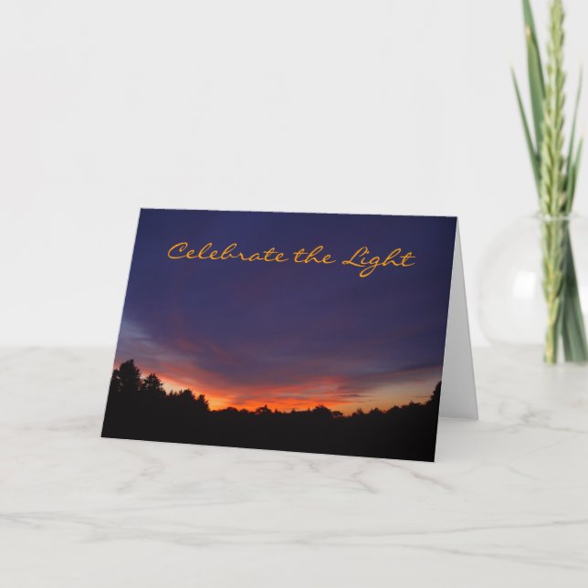 Sunrise Solstice Greeting Card (Front)