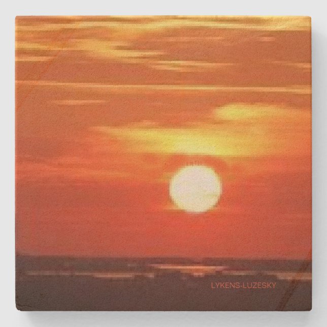 Sunrise Stone Coaster (Front)