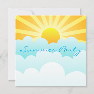 Sunrise Summer Party Invitation Card