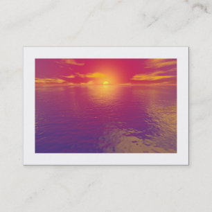 Sunrise Sunset (bordered) Business Card