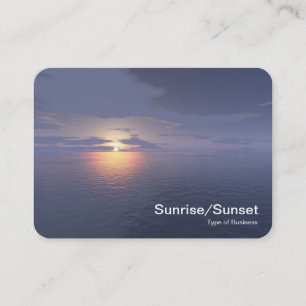 Sunrise/Sunset Business Card