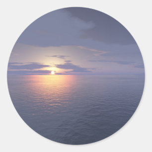 Sunrise/Sunset Classic Round Sticker