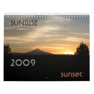 Sunrise Sunset...customisable! Calendar