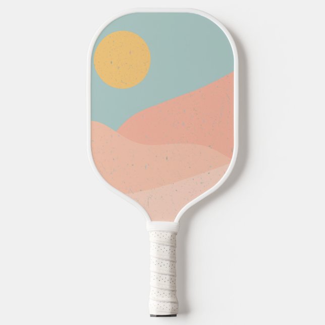 Sunrise Sunset Mountain Pickleball Paddle (Front)