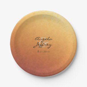 Sunrise Sunset Ombre Gradient Paper Plate