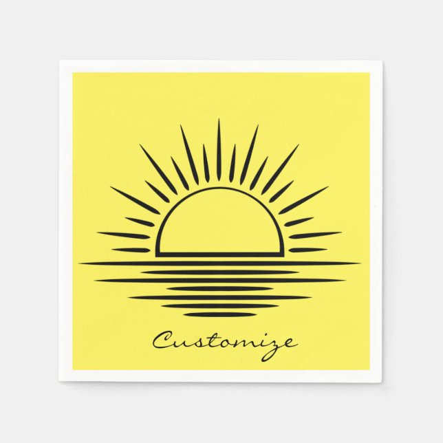 Sunrise/Sunset Reflection Thunder_Cove Napkin (Front)