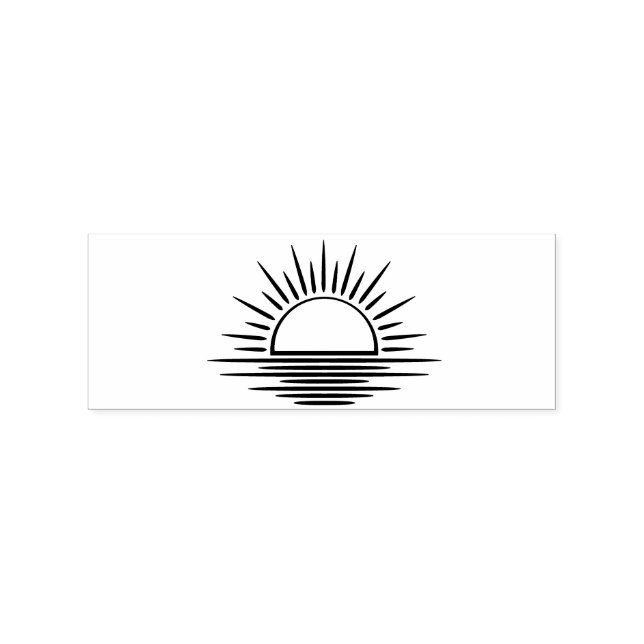 Sunrise/Sunset Reflection Thunder_Cove Rubber Stamp (Imprint)
