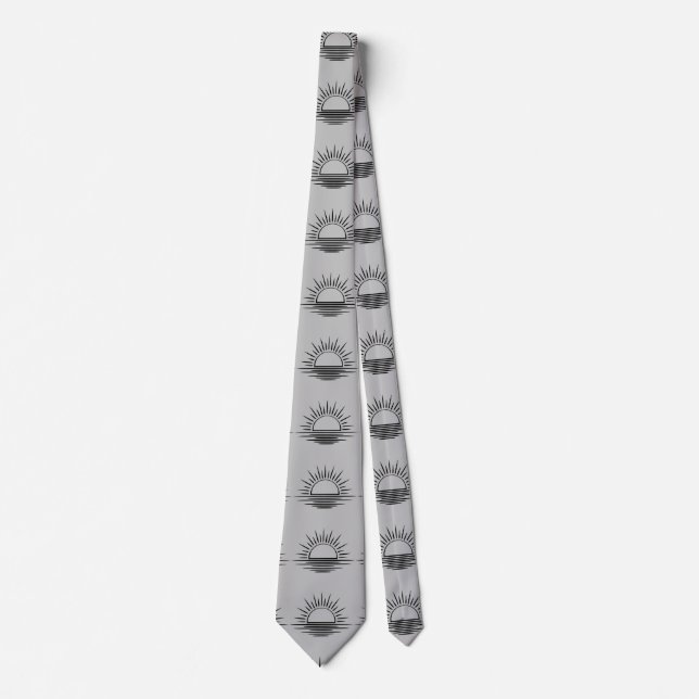Sunrise/Sunset Reflection Thunder_Cove Tie (Front)