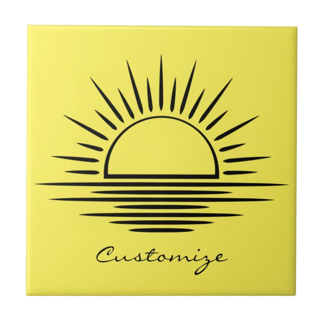 Sunrise/Sunset Reflection Thunder_Cove Tile (Front)
