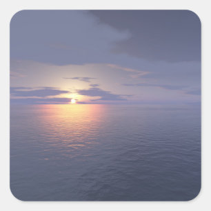 Sunrise/Sunset Square Sticker