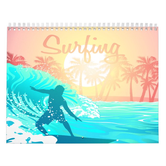 Sunrise Surfer Calendar (Cover)