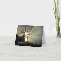 Sunrise Sympathy card