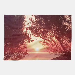 sunrise tea towel